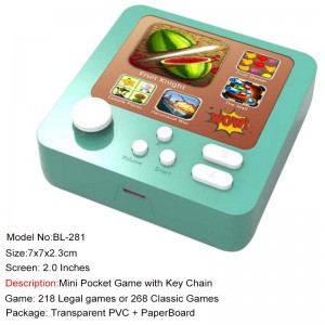 8bit BL - 281 juego portátil LCD de 2 pulgadas