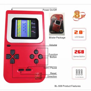 8bit BL - 508 juego portátil LCD de 2 pulgadas