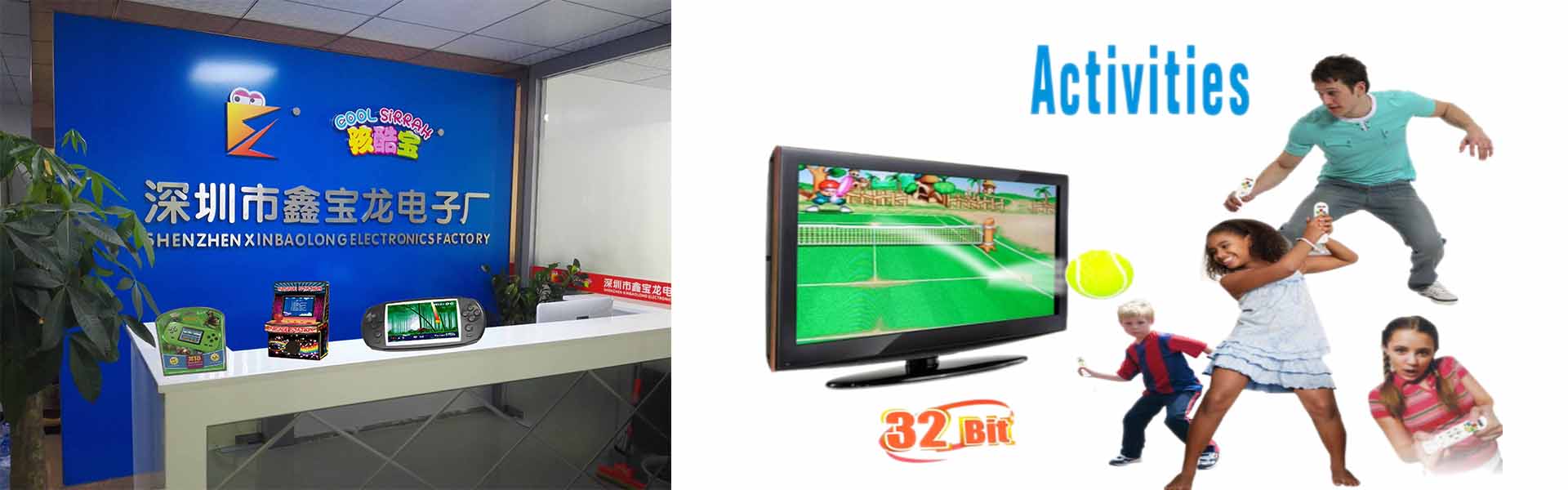 consola de juegos portátil, juego retro, juego de deportes inalámbrico,ShenZhen QunWeiDa Electronics Co,.Ltd